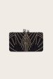 Black Square Beaded Handbag Cheap