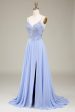 A-Line Lavender Long Prom Dress with Appliques Fashion