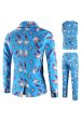 Blue Shawl Lapel 3-Piece Men s Suit for Christmas Online Hot Sale