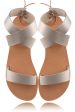 Agathe Platinum Gold Leather Sandals Supply