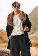 Black Luxury Faux Fur Long Sleeves Long Men s Winter Outerwear Discount