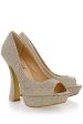 MEGAN Gold Glitter Platforms on Sale