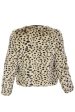 C BLOCK JALIA Leopard Fur Jacket Online