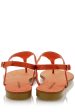 FRANCESCO MILANO ARETHA Orange Crystal Sandals For Discount