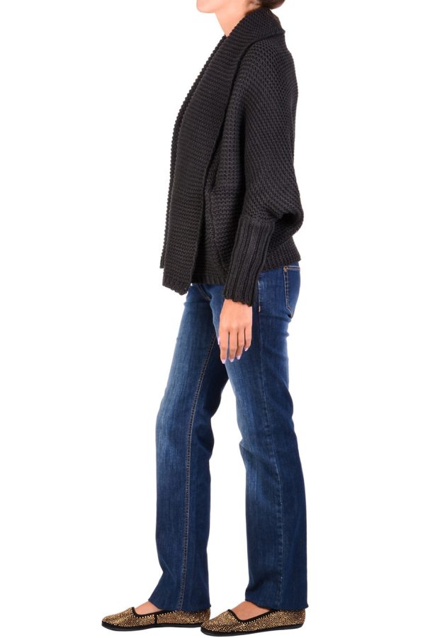 SHANTI Brown Wool Cardigan Cheap