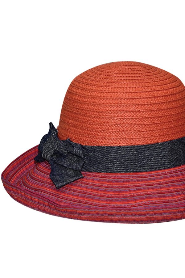 Marevita Orange Straw Beach Hat Online Hot Sale