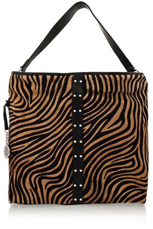 CAPOVERSO ZEBRINA Pony Printed Leather Bag Fashion