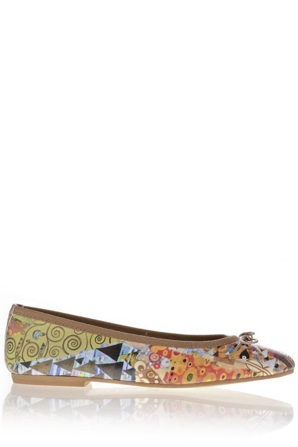 ANTONELLA KLIMT Beige Printed Ballerinas For Discount