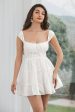 Simple White A-Line Short Graduation Dress Online