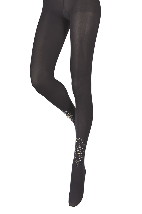 BEBAROQUE PETRA Black Embellished Tights Supply