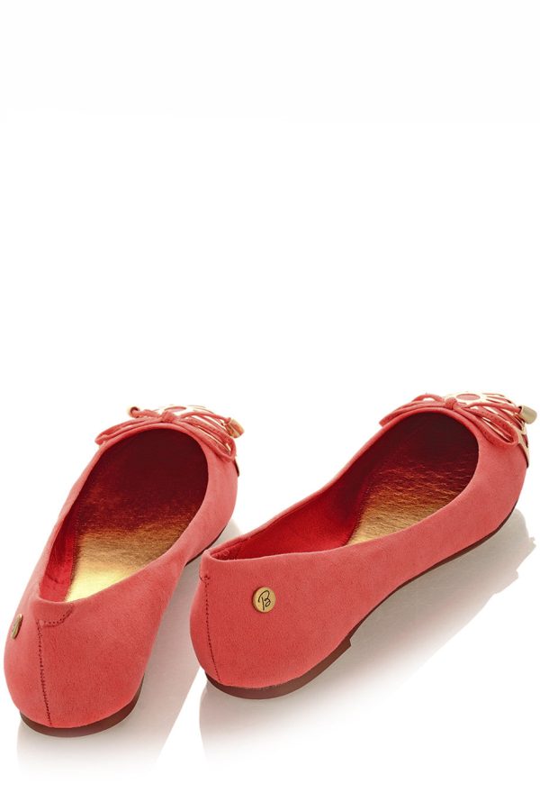 BLINK BUTTERFLY WINGS Coral Ballerinas For Discount