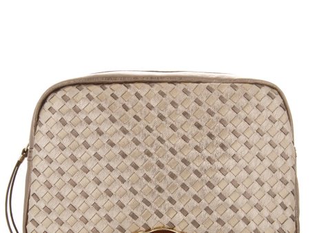 ELLIOTT LUCCA MILLANA Metallic Gold Leather Clutch Bag Online Hot Sale