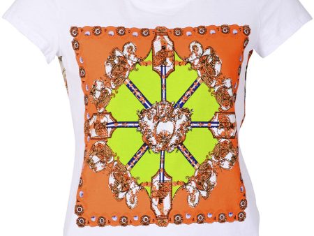 ETHNIQUE White Orange Top Hot on Sale