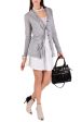 ARMANI JEANS IVA Grey Ruffled Jacket For Cheap