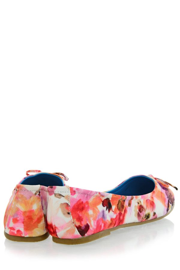 FRANCESCO MILANO Floral Multicolor Ballerinas For Cheap