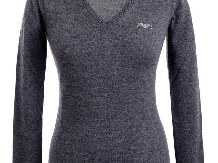 ARMANI JEANS ROBIN Grey Knitted Jumper Online