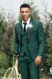 Dark Green Shawl Lapel 3-Pieces Slim Fit Men s Suits For Cheap