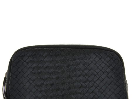 ELLIOTT LUCCA MILLANA Black Onyx Leather Clutch Bag Online Hot Sale