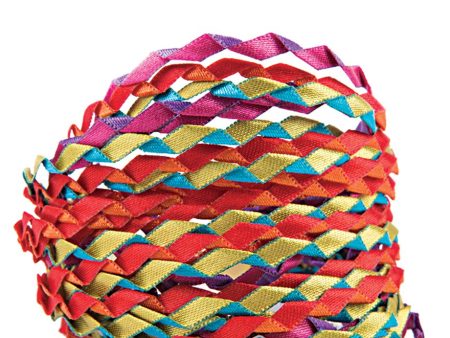 Zig Zag Colorful Silk Bracelet Discount