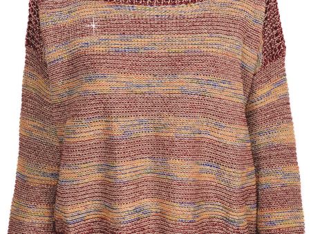 C BLOCK FANTASY Red Tweed Effect Sweater Sale