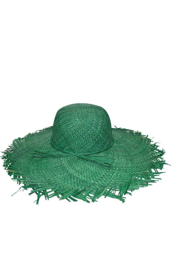 Avoria Green Handmade Madagascar Hat Online Hot Sale