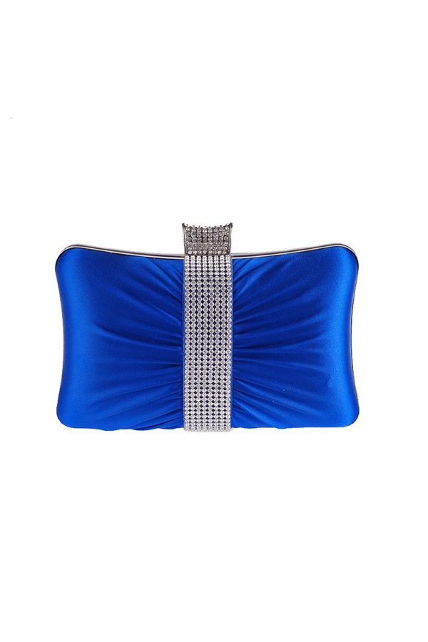 Portable Black Rhinestones Clutch Bag For Discount