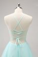 Green A Line Spaghetti Straps Corset Short Homecoming Dress Online Sale