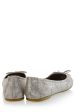 FRANCESCO MILANO SABINE Silver Crackled Ballerinas Hot on Sale