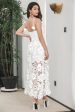 Modest White Boho Flower Sheath Spaghetti Straps Graduation Dress with Lace Fashion