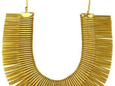 RA Single Gold Fabric Necklace For Sale