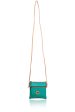 FERCHI MINI DAISY Green Patent Crossbody Bag Hot on Sale