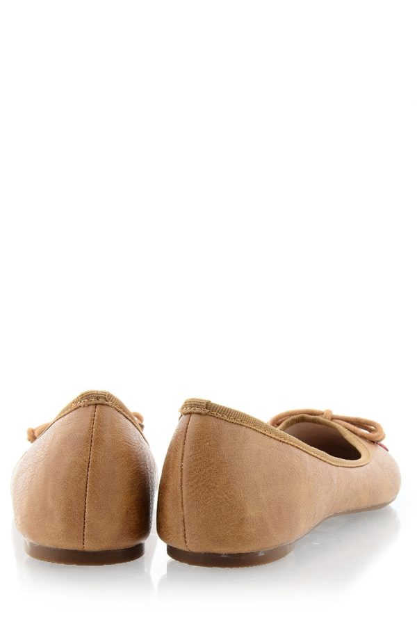 JEMINA Camel Crystal Ballerinas Online Sale