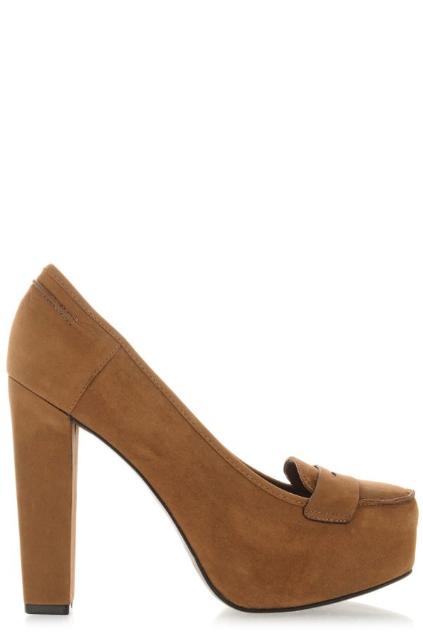 IRLANDA Camel Leather Pumps Online