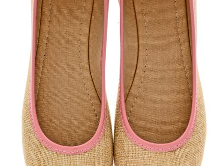 PATRICE Pink Capped Ballerinas Hot on Sale