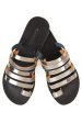 Athena Black Leather Sandals Online now