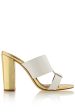 AMY White Gold Mules Online Sale