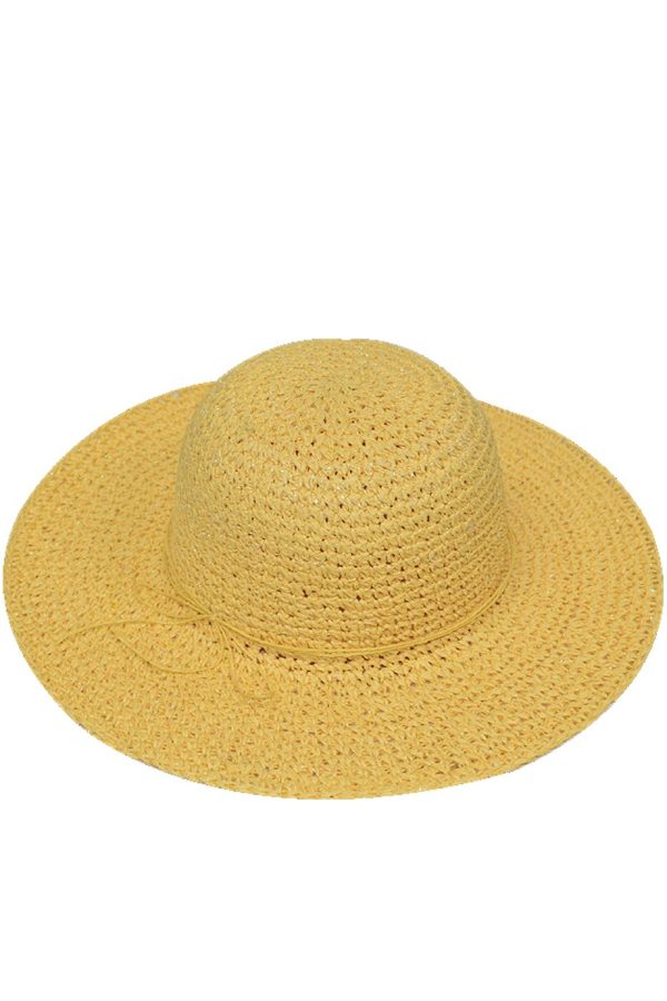 Kartenia Yellow Straw Beach Hat Online Sale