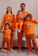 Orange Halloween Family Matching Pajama Set Sale