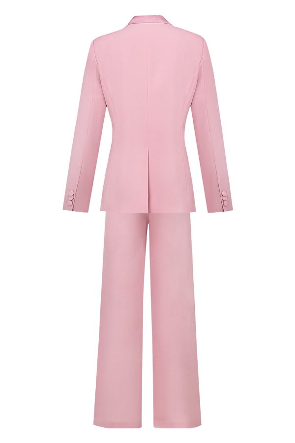 Blush Double Breasted 2 Piece Women s Suit on Sale