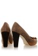 BARBARA BUCCI TANJA Taupe Suede Pumps For Sale