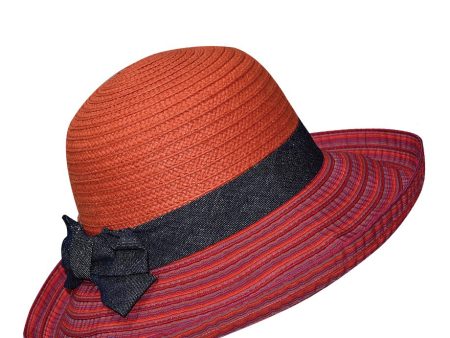 Marevita Orange Straw Beach Hat Online Hot Sale