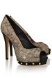 CECCONELLO BLISSE Gold Peep Toe Discount