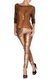 TAMILA Bronze Sheer Blouse Sale