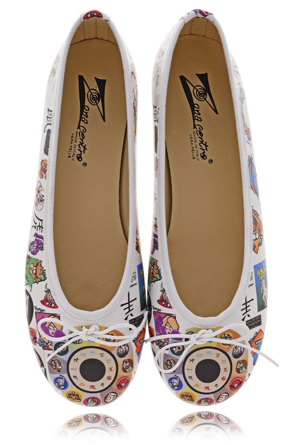 ANTONELLA ZODIAGO Printed Ballerinas Hot on Sale