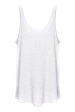 ENZA COSTA VISCOSE Light Grey Loose Tank Hot on Sale