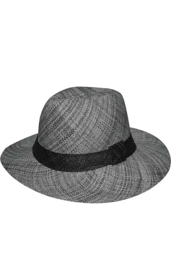 Berthile Gray Handmade Madagascar Hat Online Hot Sale