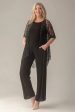 Black Jumpsuit Lace Square Neck Sleeveless Mother of Bride Pant Suits Hot on Sale