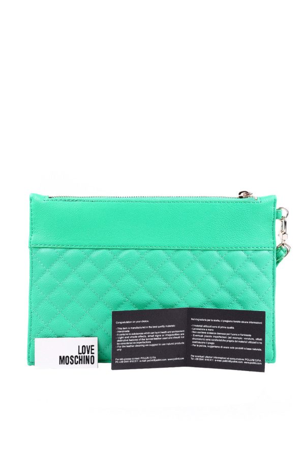 MONOGRAM Mint Quilted Clutch For Cheap