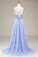 A-Line Lavender Long Prom Dress with Appliques Fashion