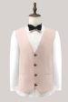 Light Khaki Peak Lapel One Button 3 Piece Prom Suits Fashion